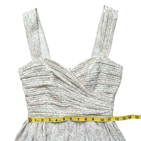 Armani exchange gray/pastel pink  pleated cocktail dress size P0(petite) - Picture 8 of 10